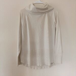 Raya Cream Cowl Neck Sweater Long Sleeve Women's size L